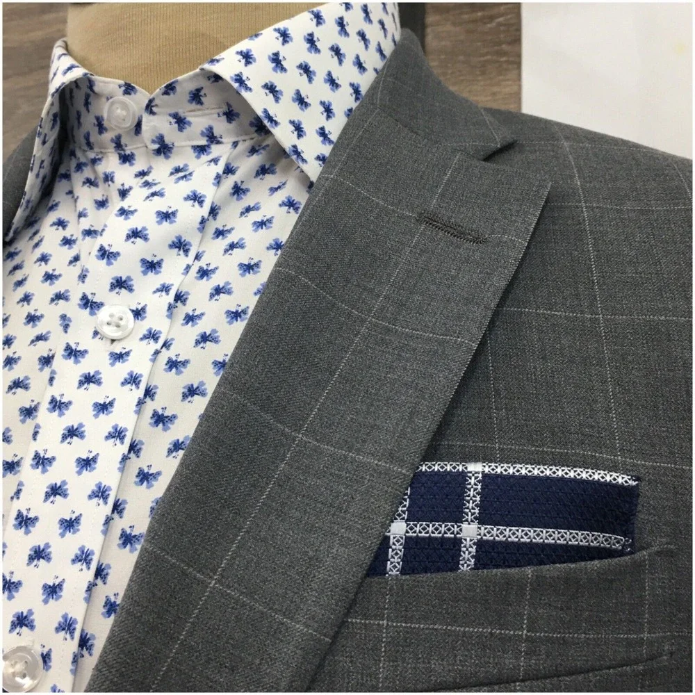 TOMMY HILFIGER Mens Blazer Sport Coat Casual Jacket‎ Size 38R Classic Wool Suit